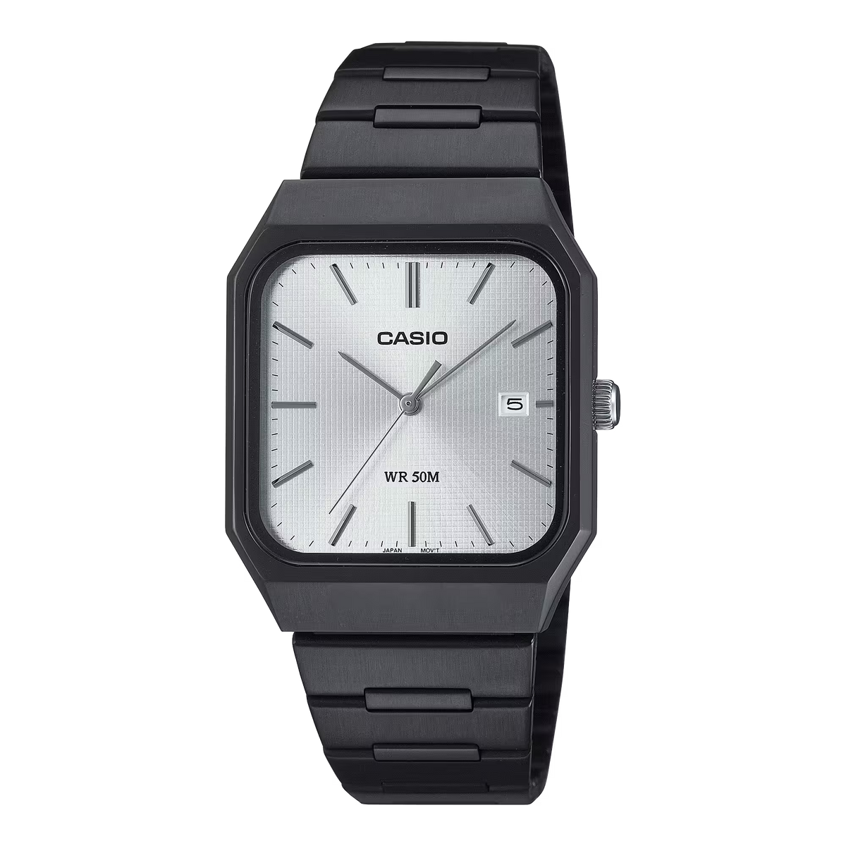 ساعة كاسيو MTP-B185B-7AVDF من الفولاذ الأسود