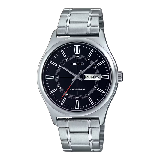 Casio MTP-V006D-1CUDF Black Steel Watch