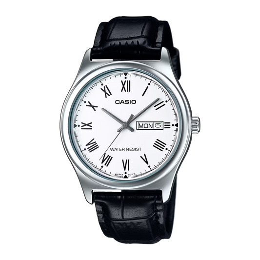 Casio MTP-V006L-7B Black Leather Watch