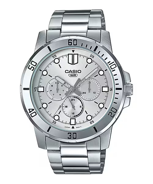 Casio MTP-VD300D-7E Silver Steel Watch