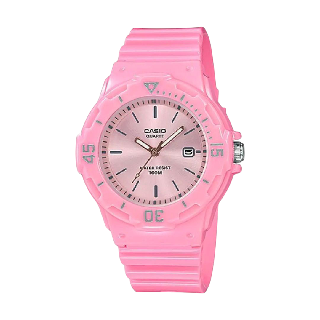 Casio Pink Analog Watch with Water Resistance LRW-200H-4E4