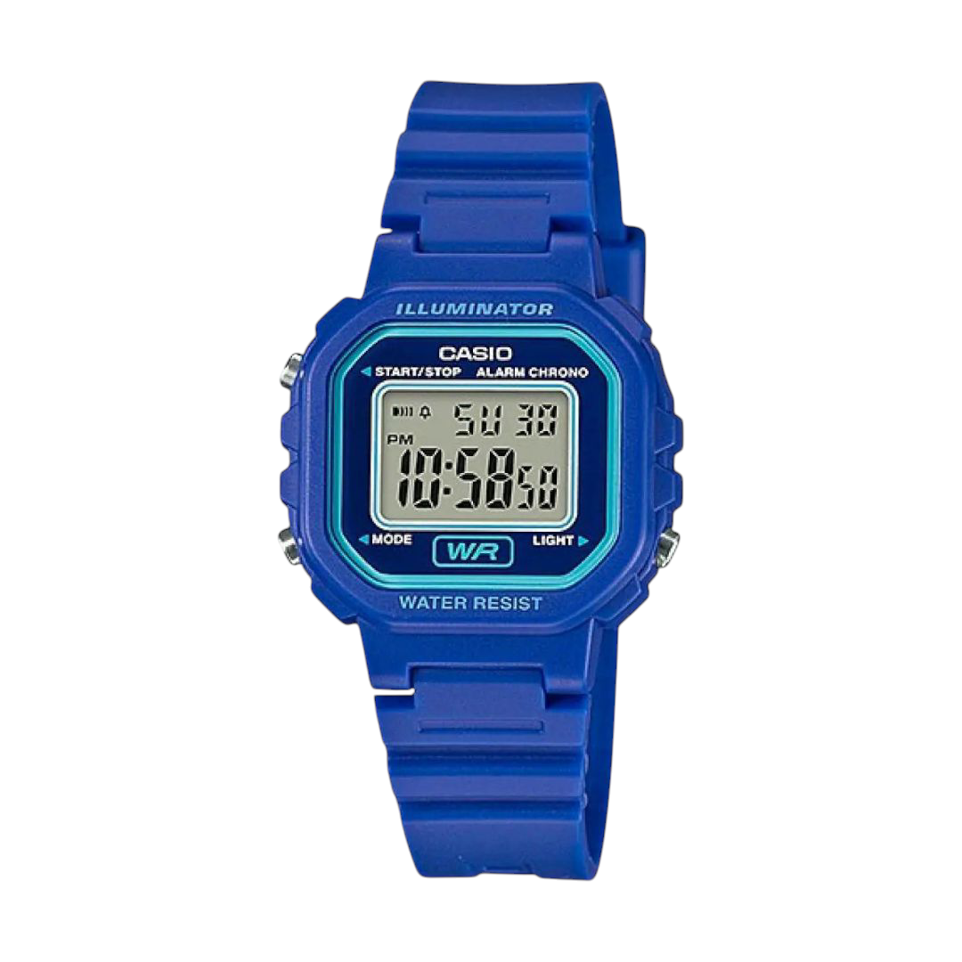 Casio Blue Digital Watch with Compact Design and Stopwatch LA-20WH-2AV