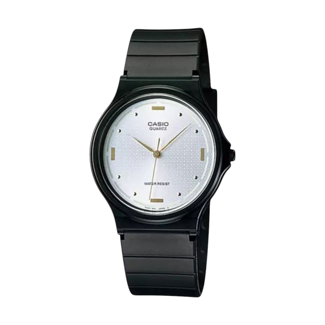 Casio White Analog Watch with Date Display MQ-76-7A1