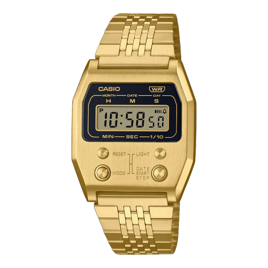 Casio Gold Digital Watch Stainless Steel Band A1100G-5