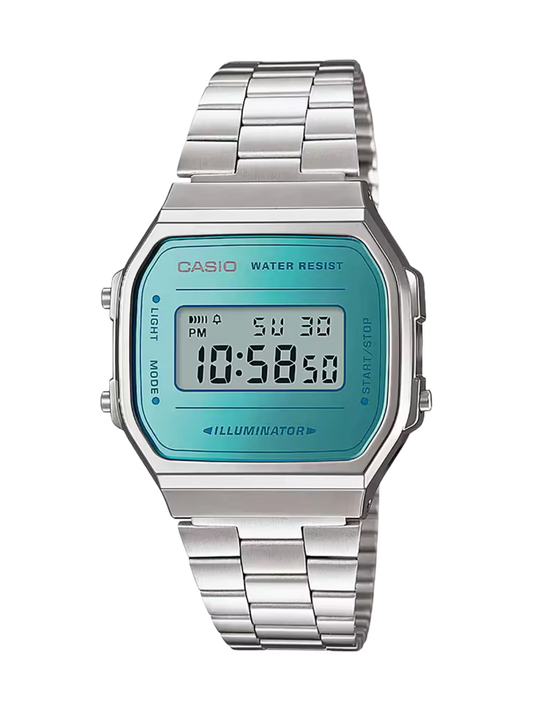 Casio A168WEM-2 Blue Vintage Digital Watch