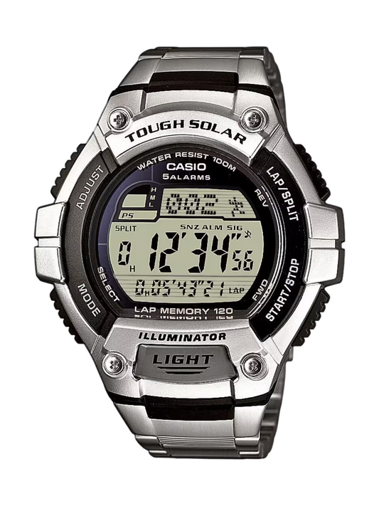 Casio W-S220D-1A Solar Silver Watch