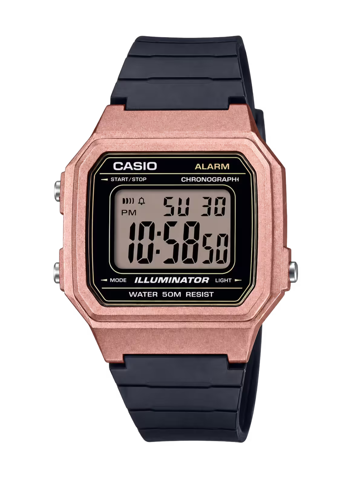 Casio W-217HM-5AV Rose Gold Watch