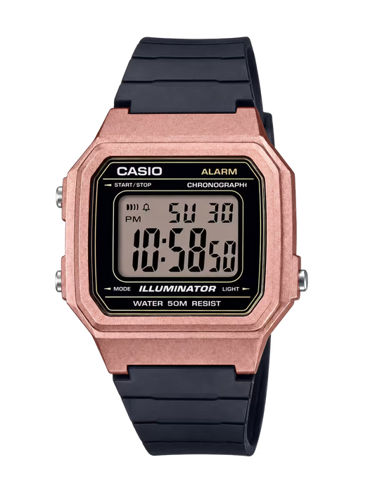 Casio W-217HM-5AV Rose Gold Watch