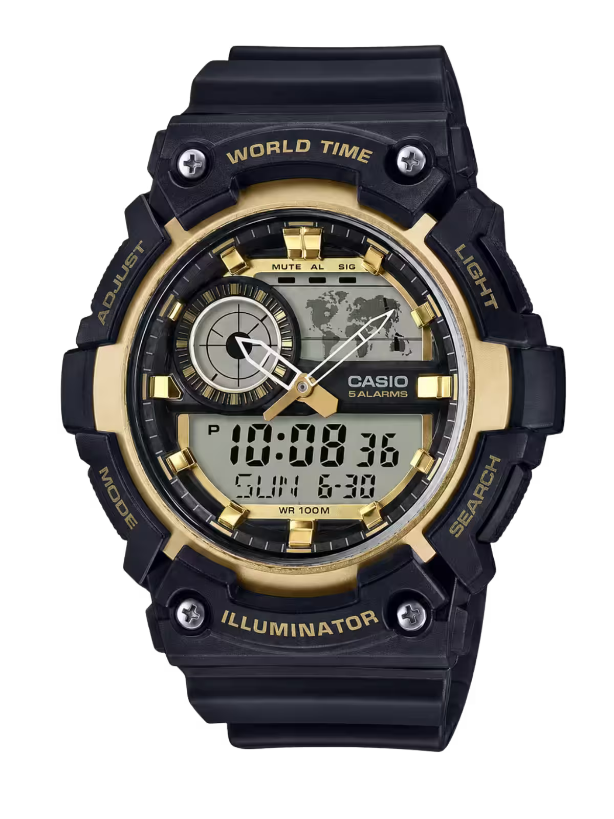 Casio AEQ-200W-9AV Yellow Watch