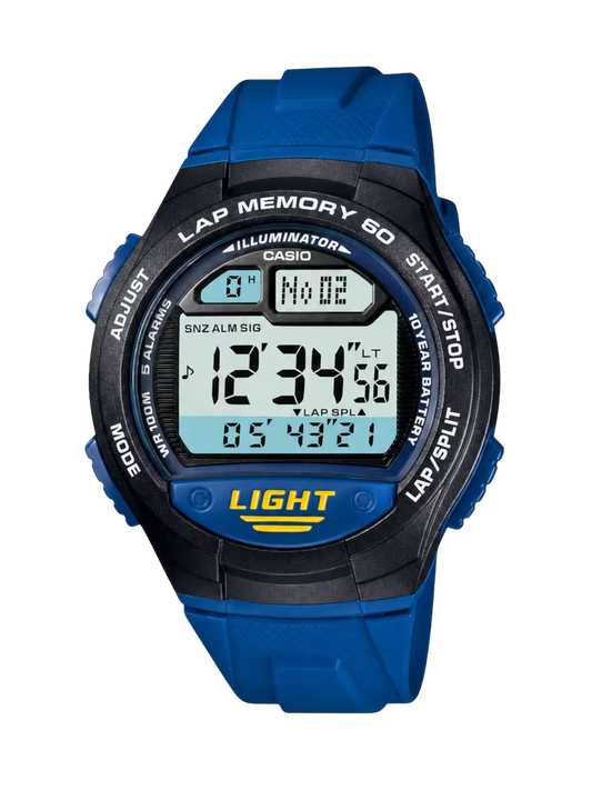 Casio W-734-2AV Blue Watch