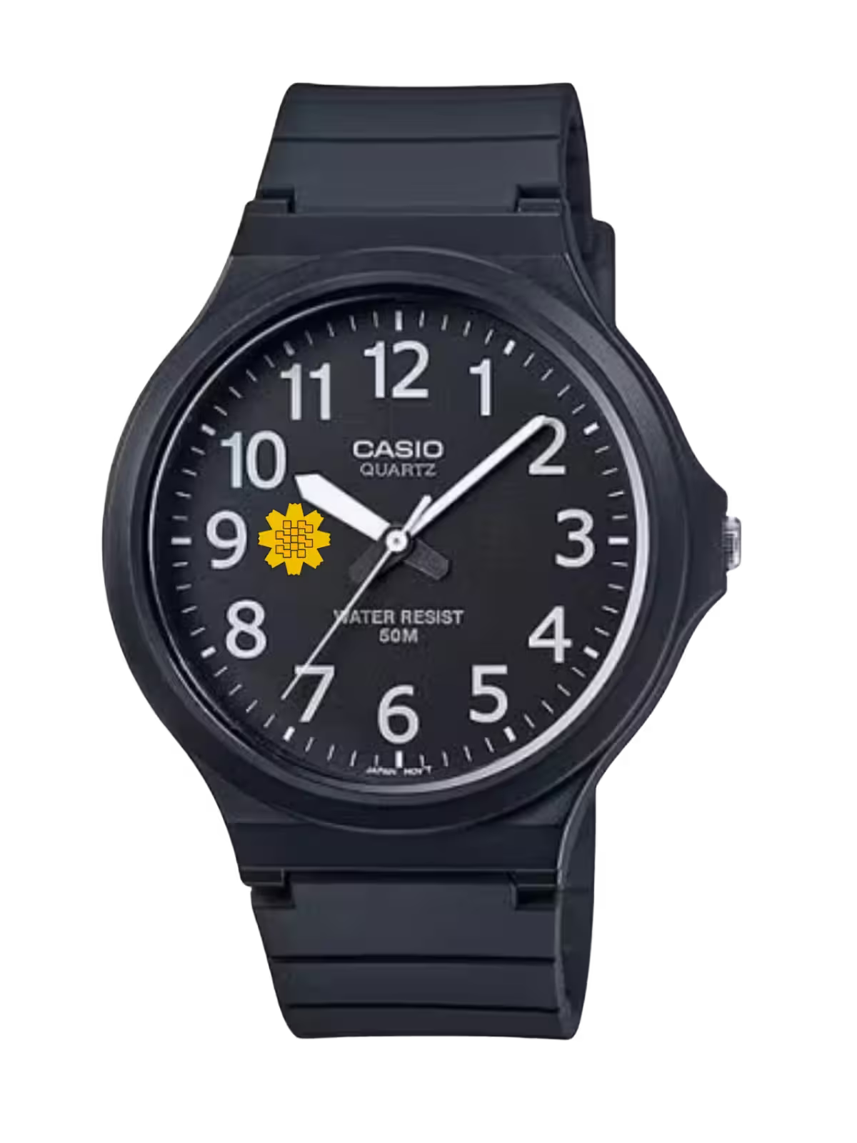 Casio Customized Al Arfaj Flower Edition Black Watch- MW-240-1BV