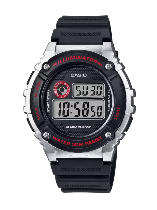 Casio W-216H-1CV Black Watch