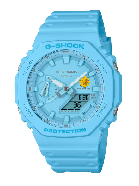 G-Shock Customized Al Arfaj Flower Edition Blue Watch- GA-2100-2A2
