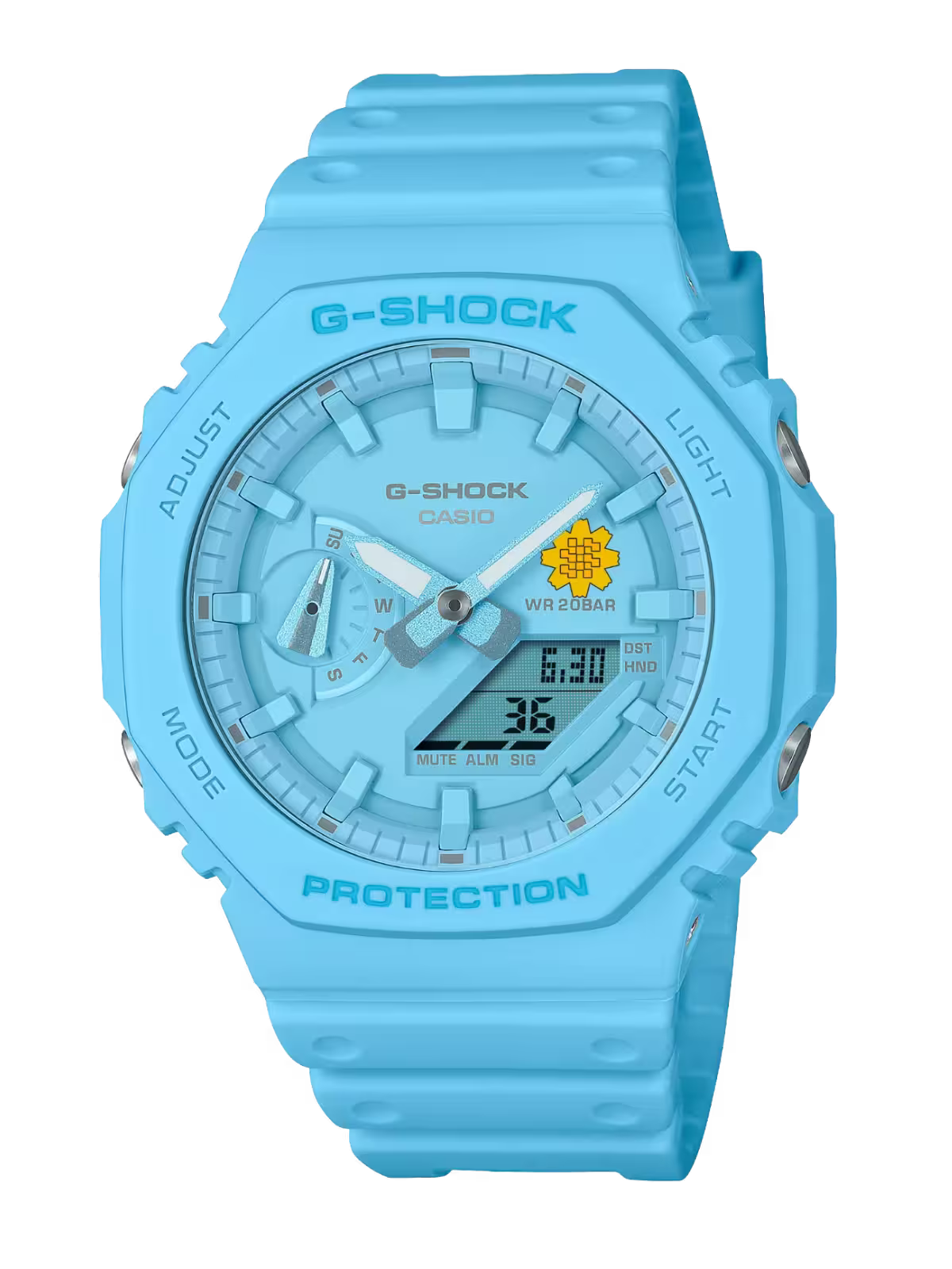 G-Shock Customized Al Arfaj Flower Edition Blue Watch- GA-2100-2A2