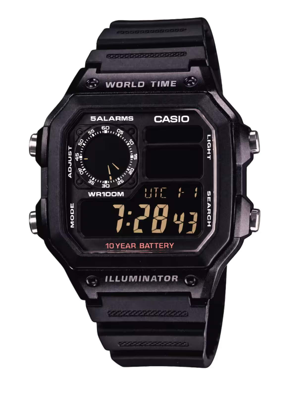 Casio Customized "BLACK-OUT" Edition Watch- AE-1200WH