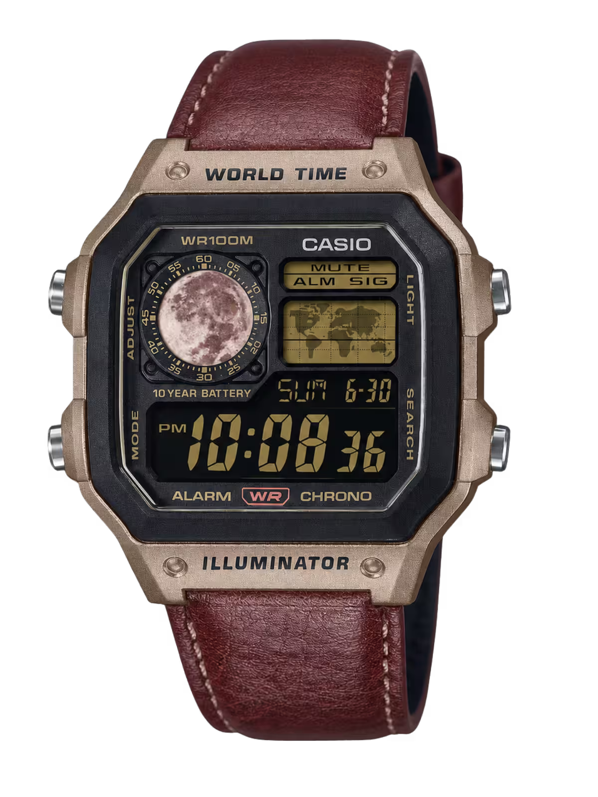 Casio Customized Solaris Edition Brown Watch- AE-1200WHL