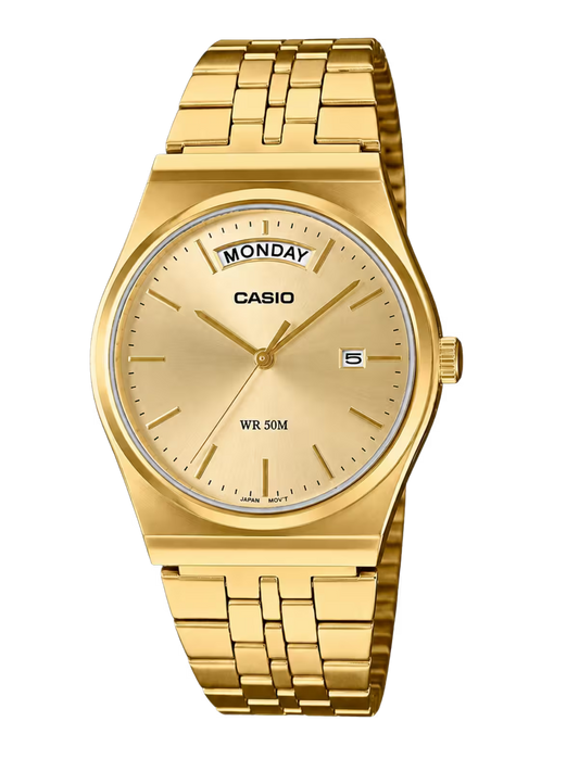 Casio MTP-B146G-9AV Gold Steel Watch