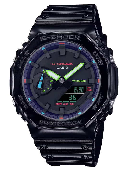 G-Shock GA-2100RGB-1ADR Black Color Watch