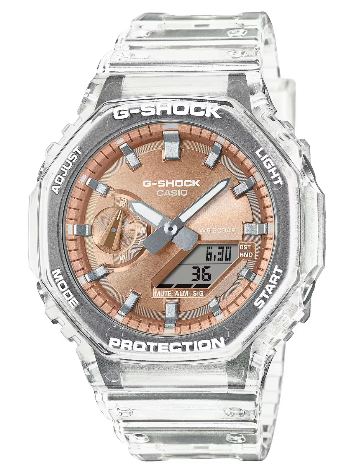 ساعة جي شوك GA-2100BM-7A5DR باللون البيج