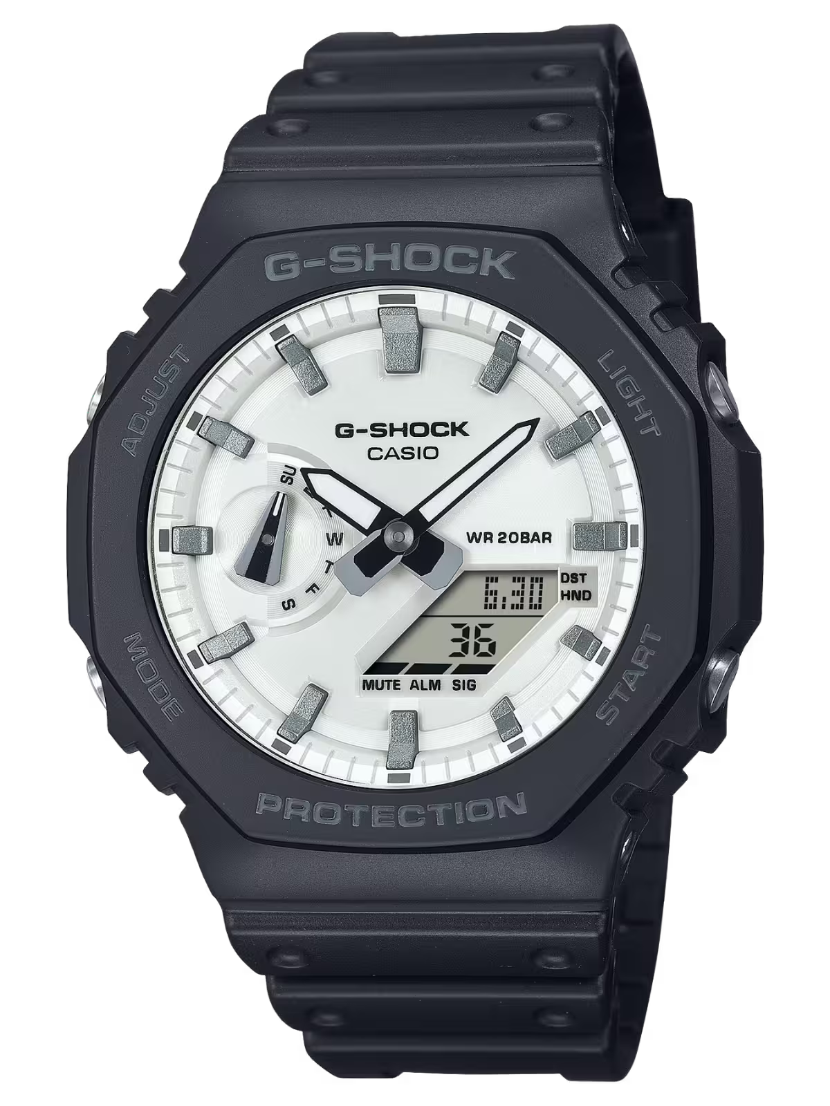 ساعة جي-شوك GA-2100WD-1ADR باللون الأسود