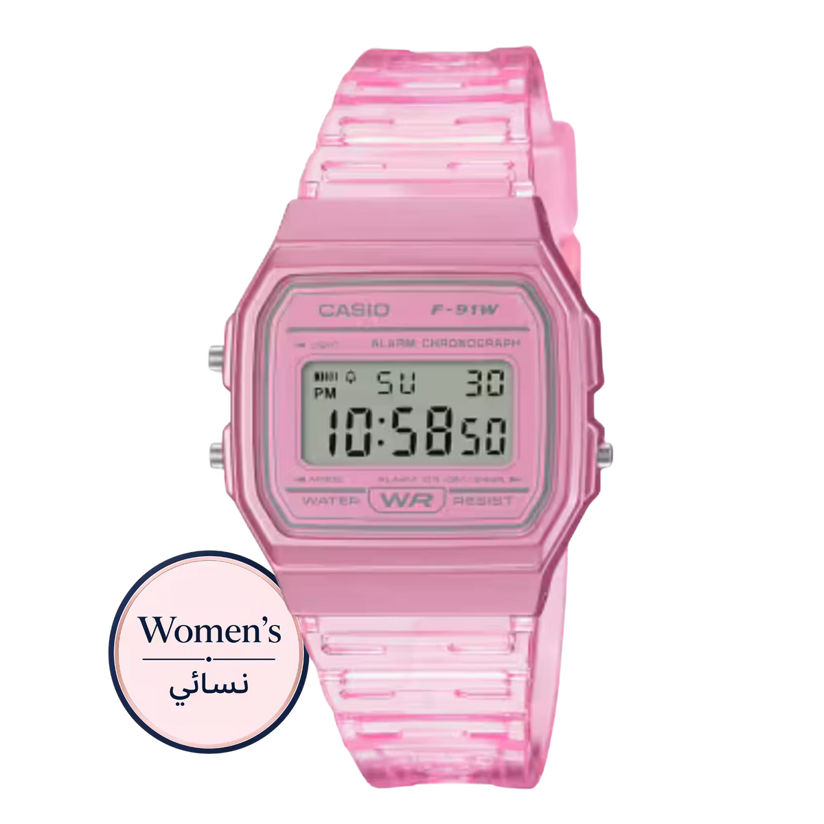 Casio F-91WS-4 Pink Watch