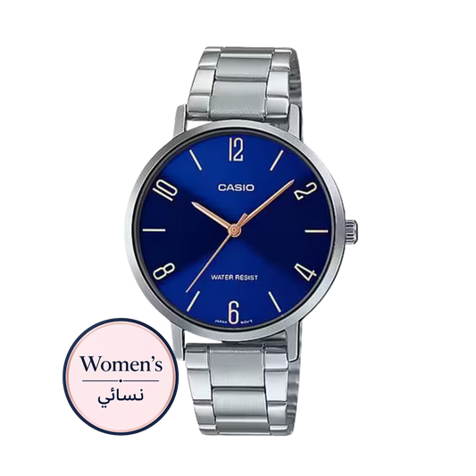 Casio LTP-VT01D-2B2UDF Women Blue Steel Watch
