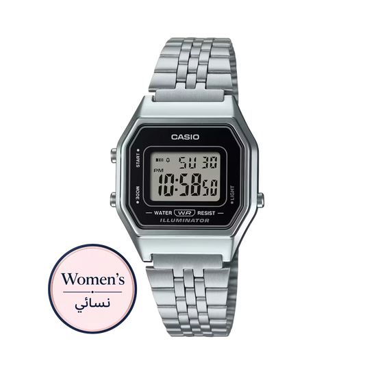 Casio LA680WA-1DF Women Silver Steel Watch