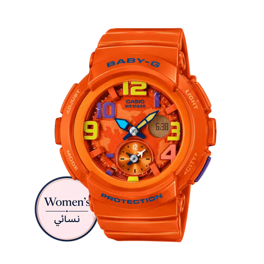 Baby-G BGA-190-4BDR Women Orange Watch