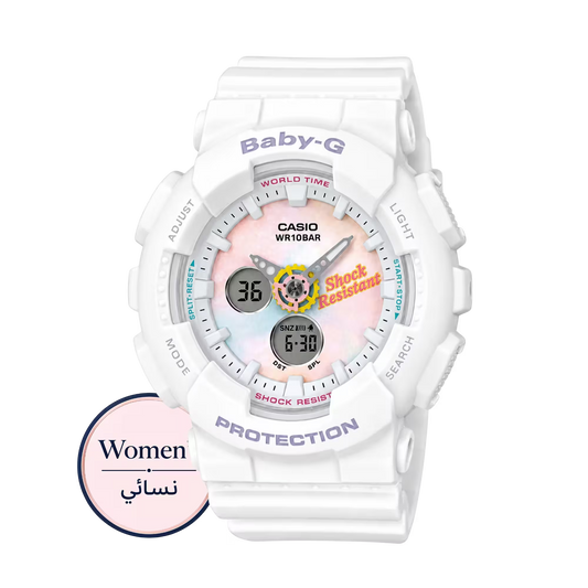 Baby-G BA-120T-7ADR Women White Watch