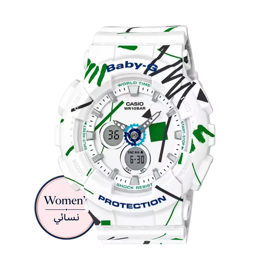 Baby-G BA-120SC-7ADR Women’s White Watch