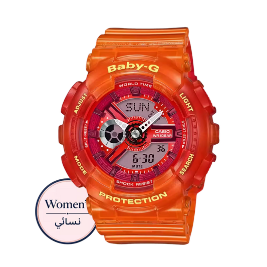 Baby-G BA-110JM-4ADR Women’s Orange Watch