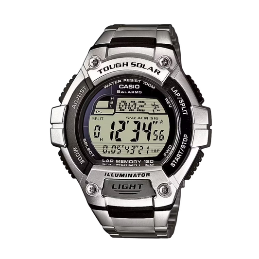 Casio W-S220D-1A Solar Silver Watch