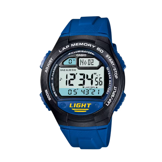 Casio W-734-2AV Blue Watch
