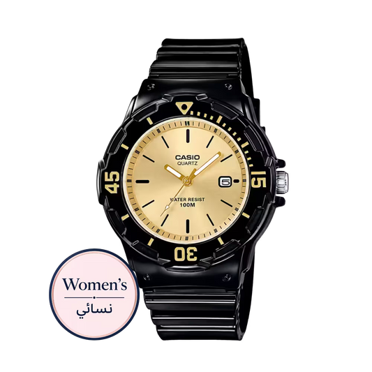 ساعة كاسيو LRW-200H-9EV صفراء للنساء