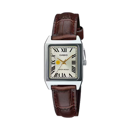 Casio Customized Al Arfaj Flower Edition Brown Watch- LTP-V007L-9B