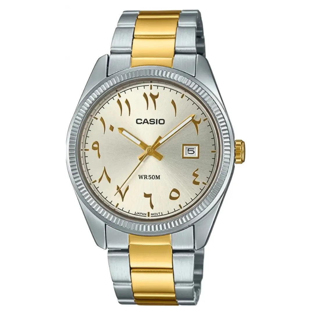 ساعة كاسيو MTP-1302SG-7B3V بقرص عربي