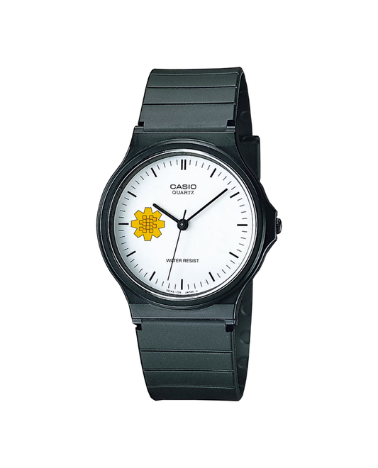 Casio Customized Al Arfaj Flower Edition Black Watch- MQ-24-7ELDF