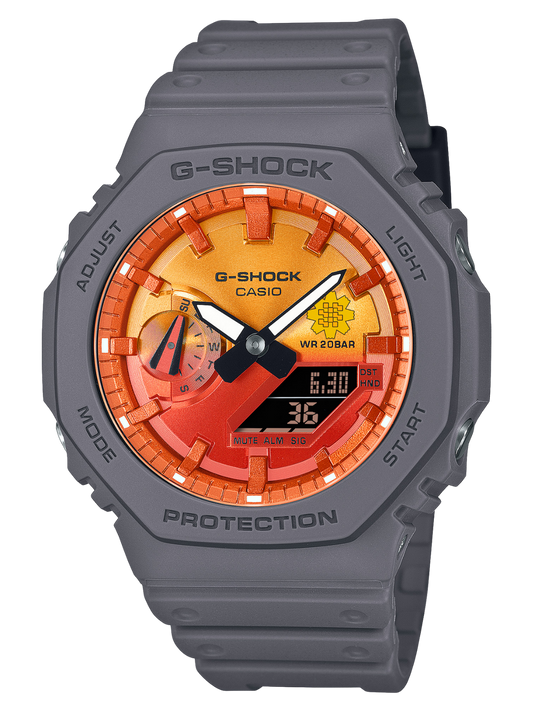 G-Shock Customized Al Arfaj Flower Edition Gray Watch- GA-2100FL-8A