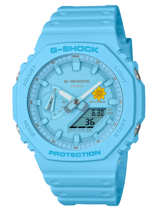 G-Shock Customized Al Arfaj Flower Edition Blue Watch- GA-2100-2A2