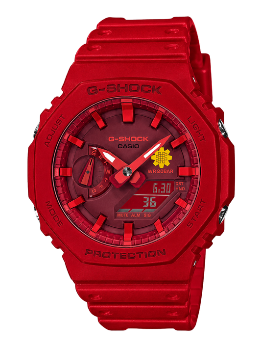 G-Shock Customized Al Arfaj Flower Edition Red Watch- GA-2100-4A