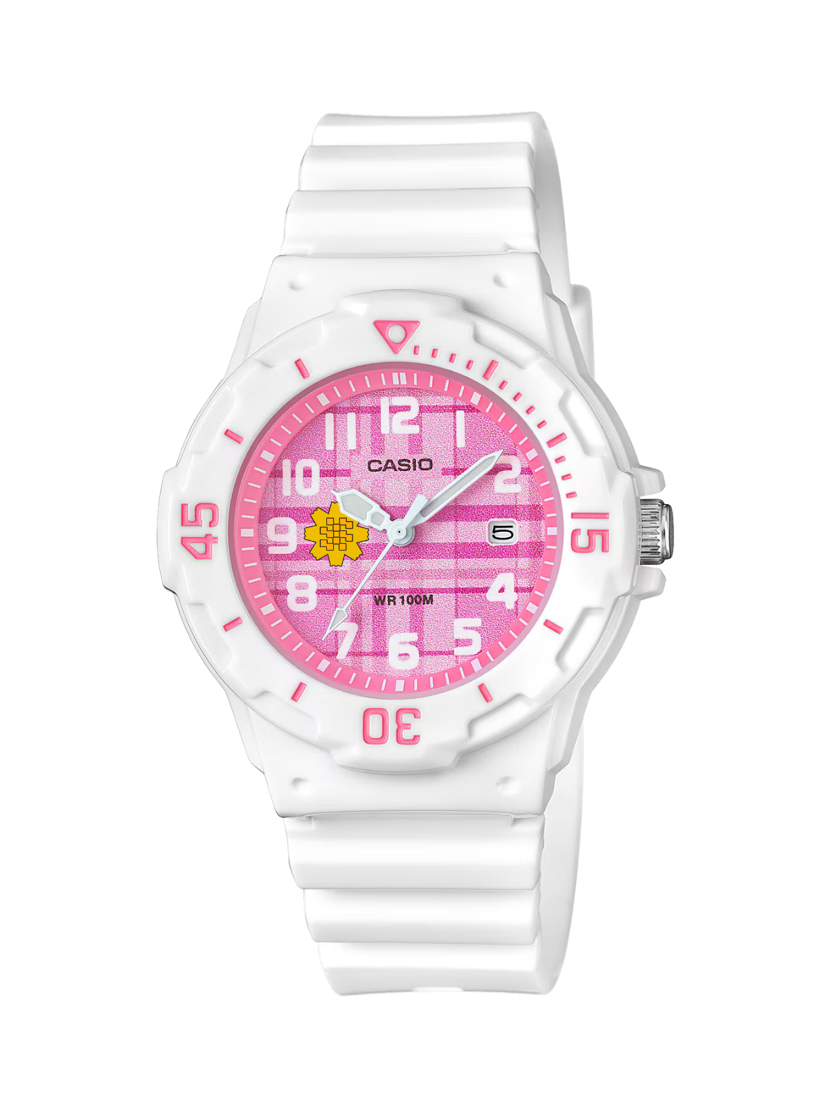 Casio Customized Al Arfaj Flower Edition Kids Pink Watch- LRW-200H-4CV