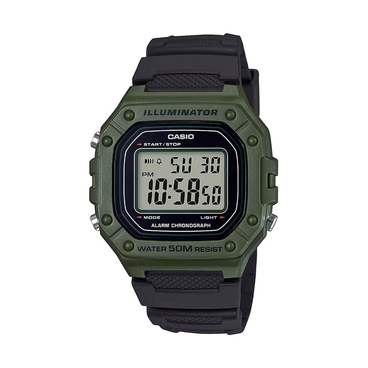 Casio W-218H-3AVDF Green Watch