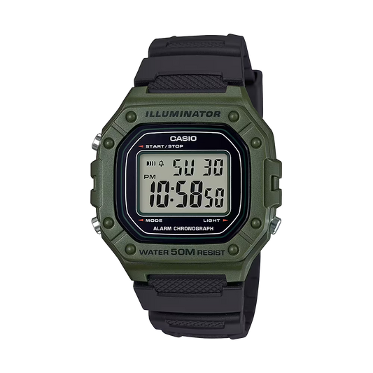 Casio W-218H-3AVDF Green Watch