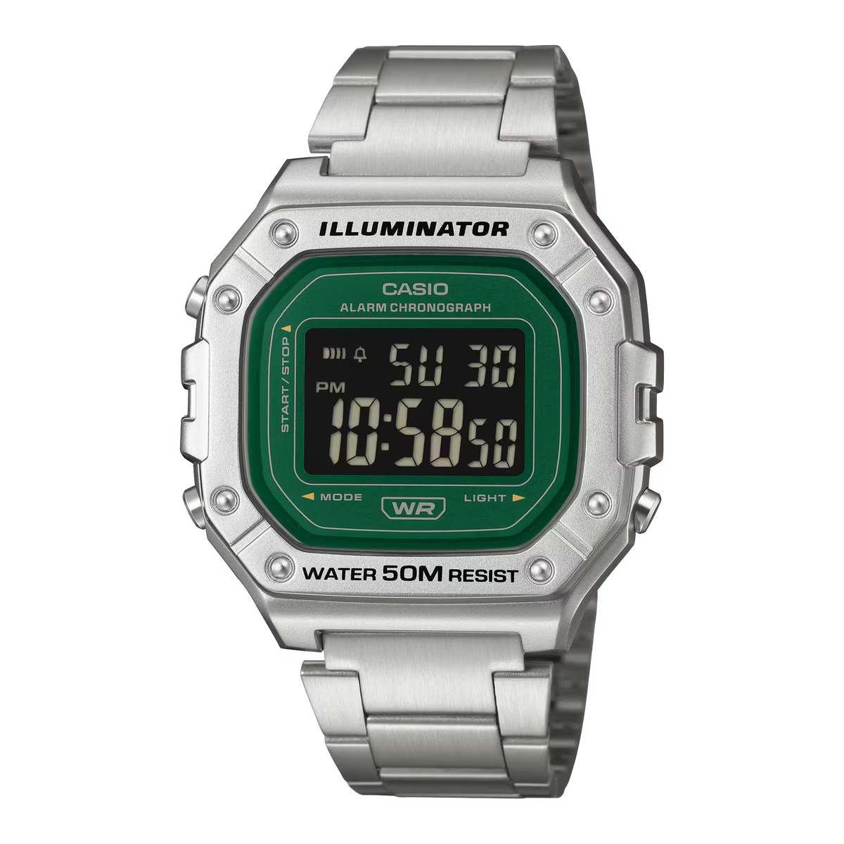 Casio W-218HD-3AVDF Green Steel Watch