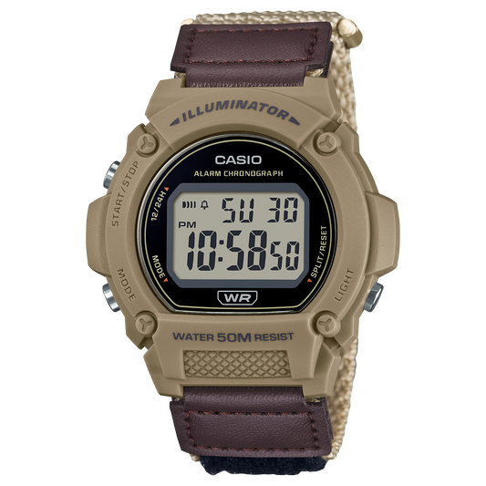 Casio W-219HB-5AV Brown Watch