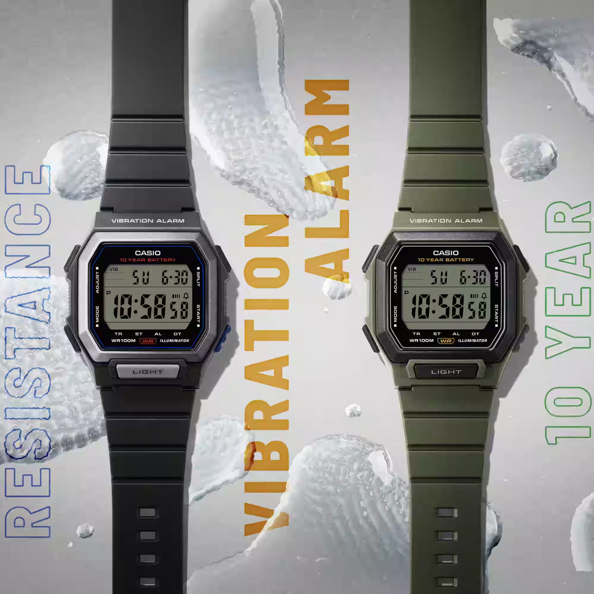 Casio W-738H-1AVDF Black Watch
