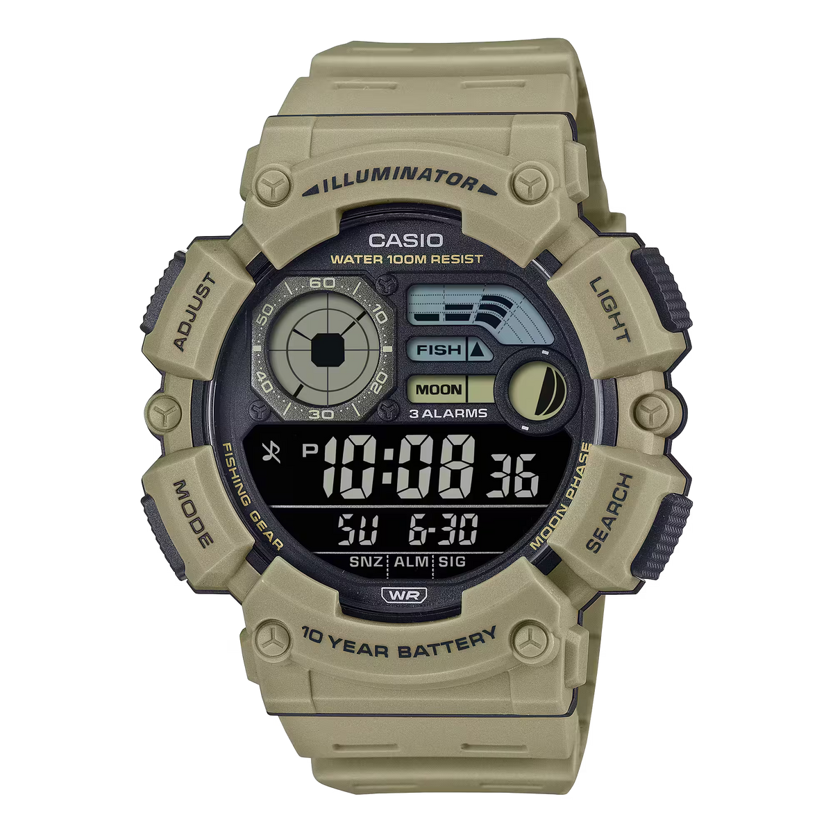 Casio WS-1500H-5BVDF Brown Watch
