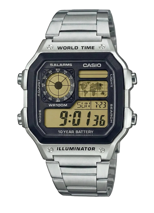 Casio AE-1200WHD World Time Sahara Brown Custom  AE-1200WHD-1