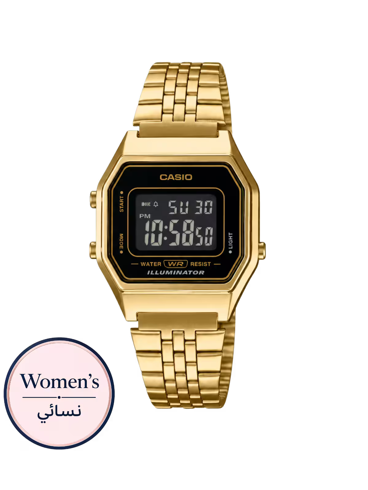 Casio LA680WGA-1B Women's Gold Watch