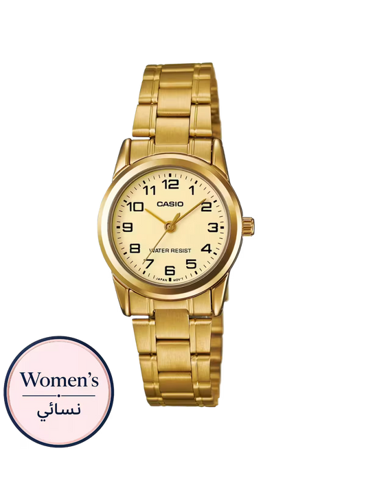 Casio LTP-V001G-9B Women's Gold Watch